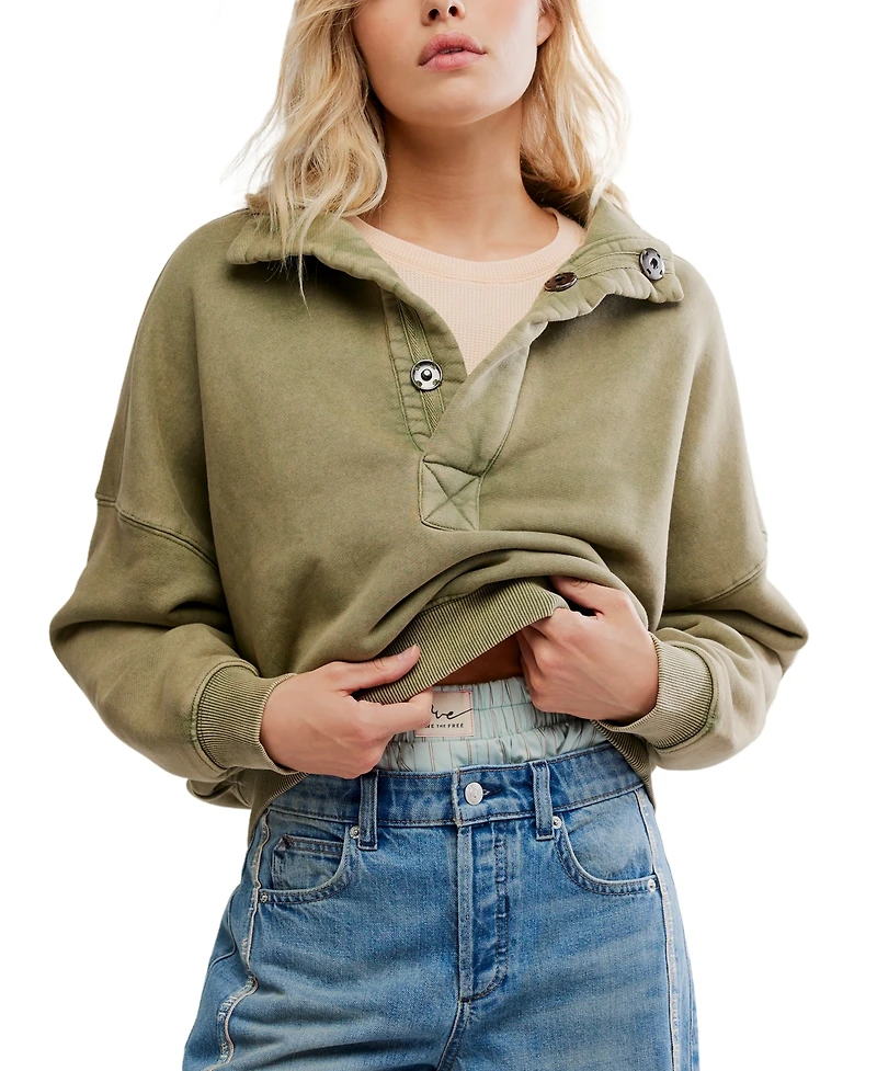 Free People Women's Timeless V-Neck Pullover Sweater