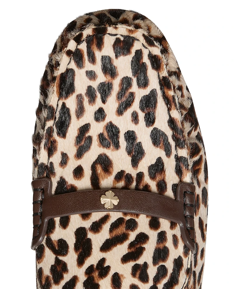 kate spade new york Women's Flower Stud Round Toe Moccasin Loafers