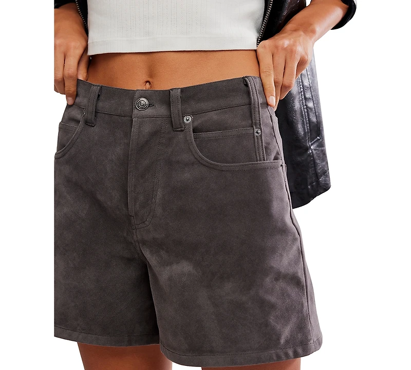 Free People Women's Tippi Faux Suede Shorts