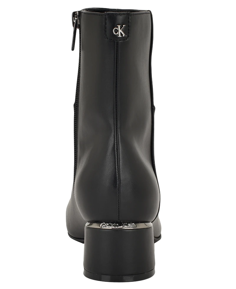 Calvin Klein Women's Parry Block Heel Ankle Booties