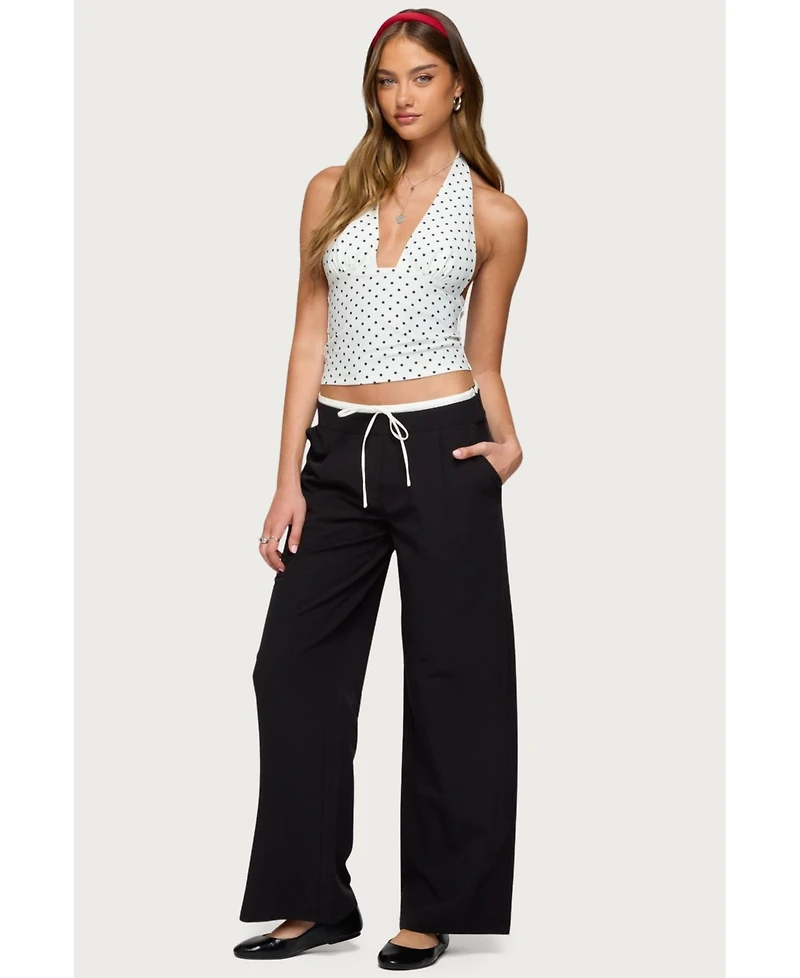 Edikted Women's Peekaboo Drawstring Pants