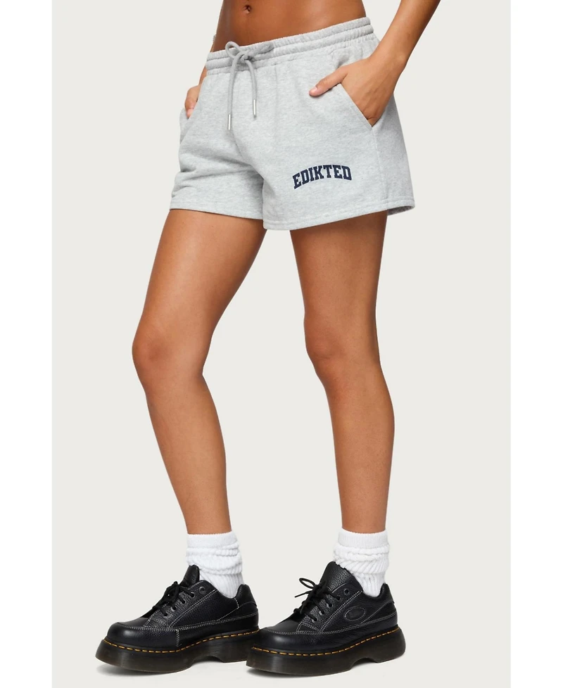 Edikted Womens Off Duty Sweat Shorts
