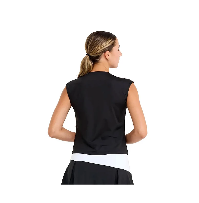 Sofibella Monochrome Cap Sleeve Womens Tennis Tank