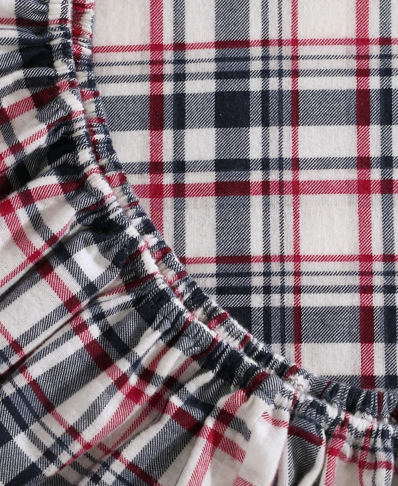 Tommy Hilfiger Printed Flannel -Pc. Sheet Set