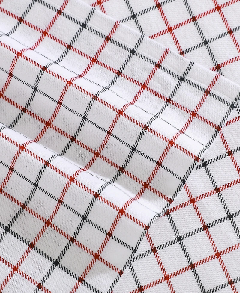 Tommy Hilfiger Printed Flannel -Pc. Sheet Set