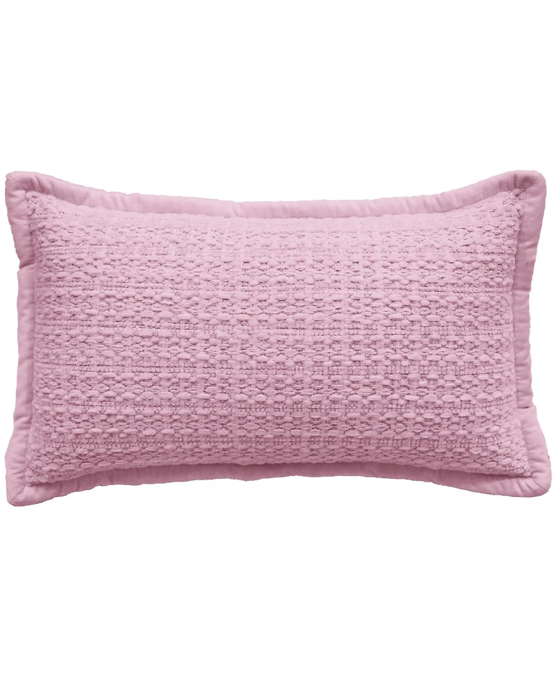 Vibhsa Honeycomb Handwoven Decorative Pillow, 14" x 24"