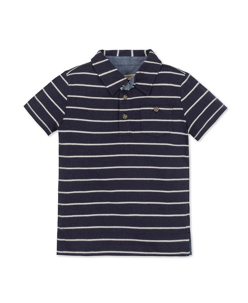Hope & Henry Little and Big Boys' Organic Short Sleeve Jersey Polo