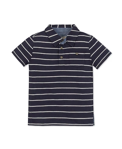 Hope & Henry Little and Big Boys' Organic Short Sleeve Jersey Polo