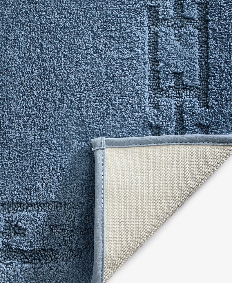 Hotel Collection Sculpted Chain-Link Cotton Bath Rug, 20" x 34", Exclusively at Macy's