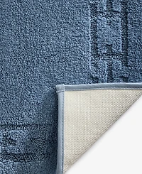 Hotel Collection Sculpted Chain-Link Cotton Bath Rug, 20" x 34", Exclusively at Macy's