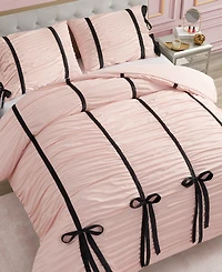 Juicy Couture Amelie Velvet Bows Ruched 2-Pc. Comforter Set, Twin/Twin Xl