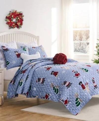 Greenland Home Fashions Winter Whiskers Holiday Quilt Sets