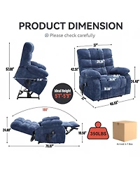 Boyel Living Power Lift Recliner Chair Recliners for Elderly with Heat and Massage Recliner Chair