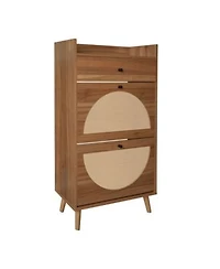 Boyel Living 3 Door Shoe Rack Freestanding Modern Shoe Storage Cabinet for Entryway