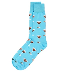 MeMoi Men's Espresso Martini Crew Socks