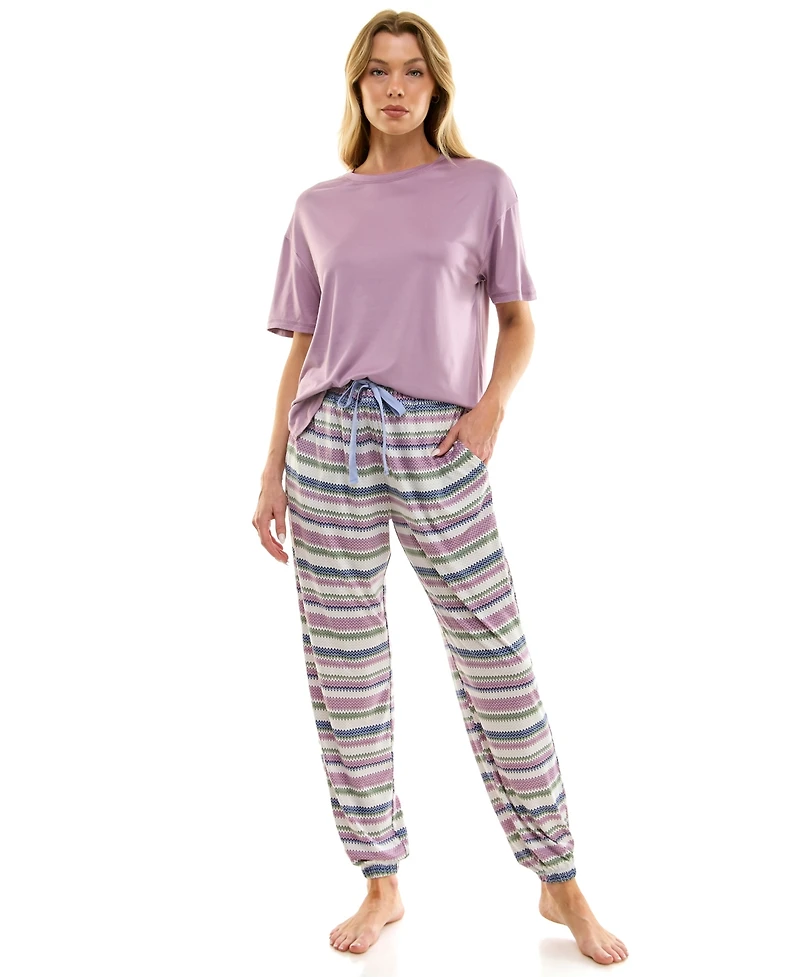 Roudelain Women's Drop Shoulder Crew Neck T-Shirt