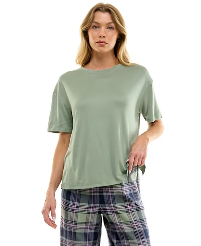 Roudelain Women's Drop Shoulder Crew Neck T-Shirt