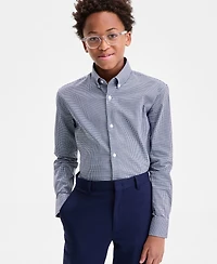 B By Brooks Brothers Big Boys Classic Button Front Shirt