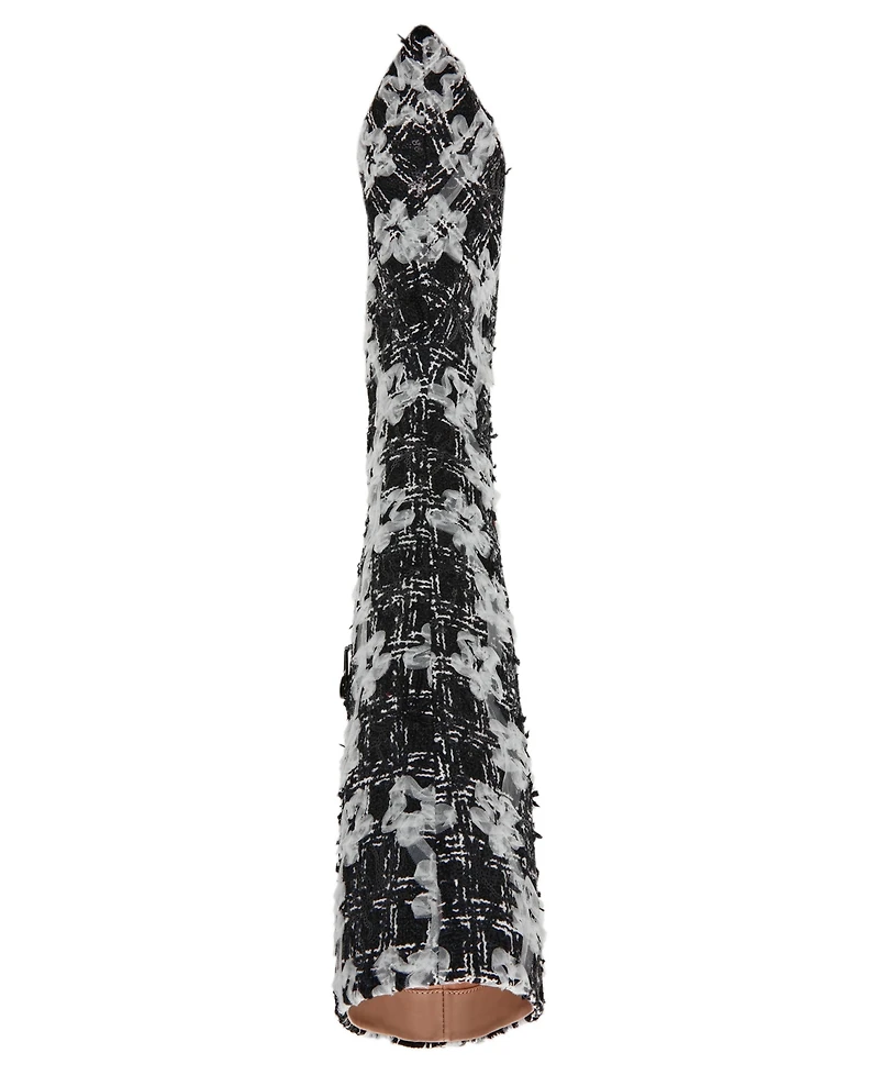 Betsey Johnson Women's Maxxine Floral Sequin Embellished Knee Boots