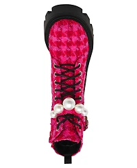 Betsey Johnson Women's Jonnie Embellished Combat Booties