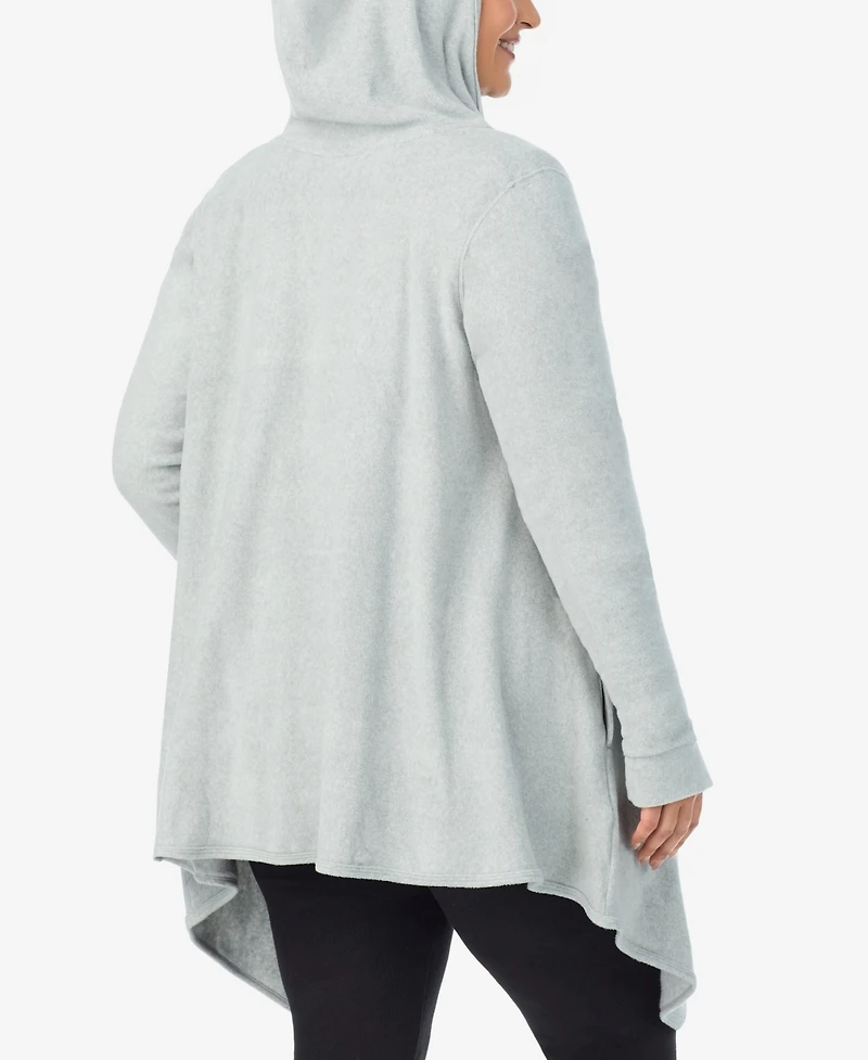 Cuddl Duds Plus Size Hooded Wrap