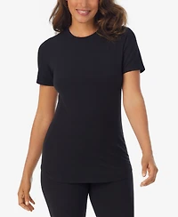 Cuddl Duds Women's Crewneck Short Sleeve T-Shirt