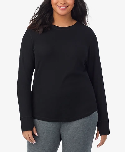 Cuddl Duds Plus Cozy Stretch Thermal Crew Neck Top