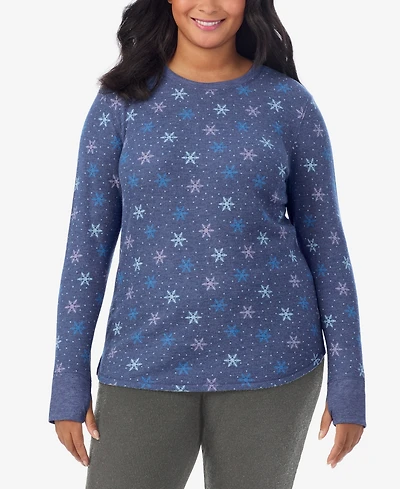 Cuddl Duds Plus Cozy Stretch Thermal Crew Neck Top
