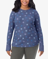 Cuddl Duds Plus Cozy Stretch Thermal Crew Neck Top
