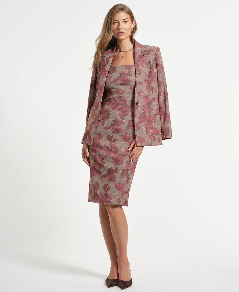 Isaac Mizrahi Women's Plaid Sheath Dress