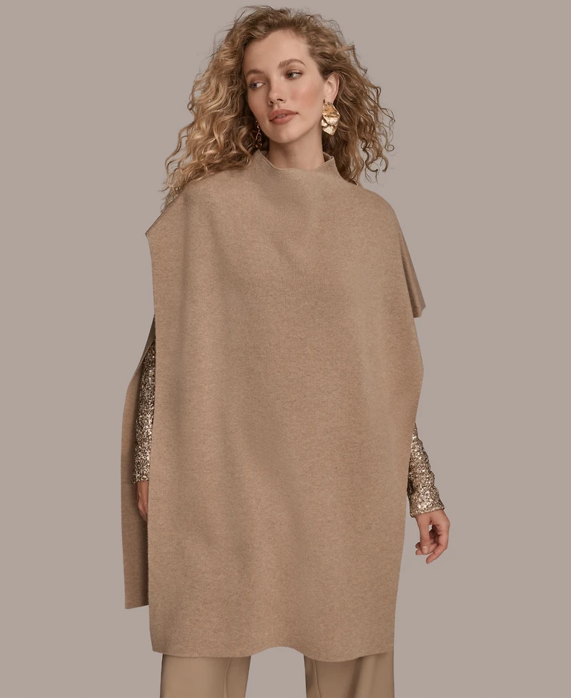 Donna Karan New York Women's Oversized Poncho Tunic Coat