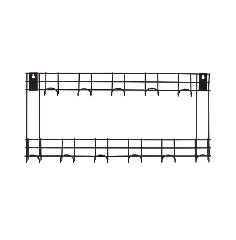Gardenised Wall Mount Garden Tool Storage Rack Hook On Garage, Garden and Yard, Black