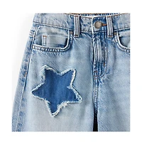 Cotton On Little Girls Embellished Super Wide Denim Jean