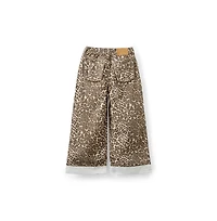 Cotton On Little Girls Embellished Super Wide Denim Jean