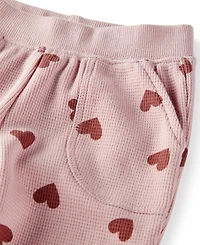 Little Planet by Carter's Baby Girls 2-Piece Organic Heart Printed Top and Pants Set