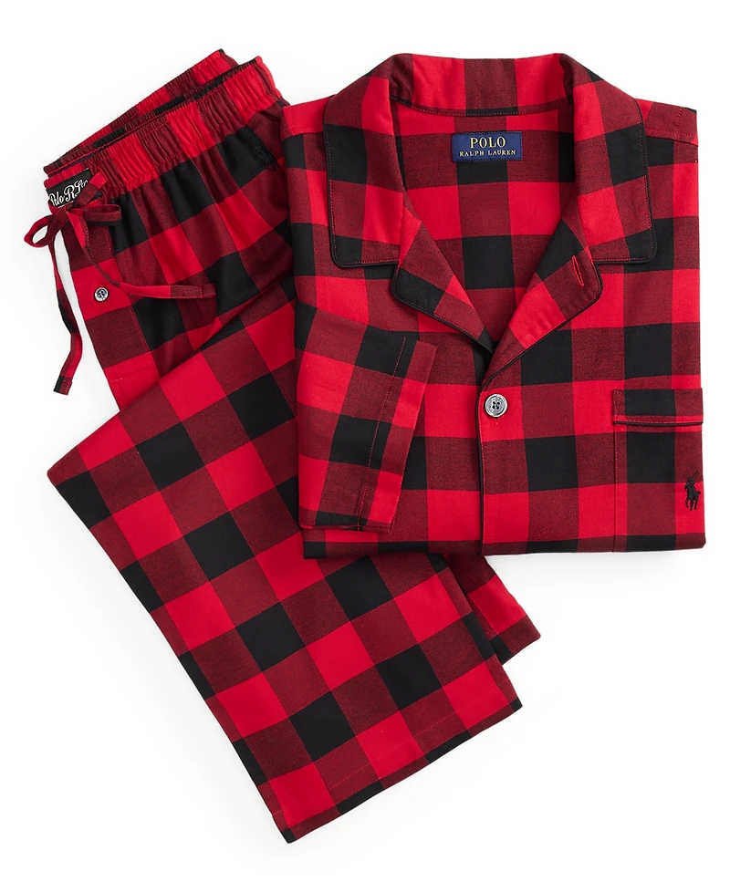 Polo Ralph Lauren Men's 2-Piece Buffalo Check Sleepwear Set