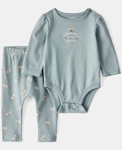 Carter's Baby Girls 2-Piece Bodysuit and Pants Set