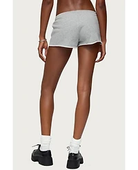 Edikted Womens Leeroy French Terry Shorts