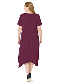 Woman Within Plus Drape Hem Dress