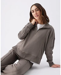 Ripe Maternity Soft Terry Wide Leg Jogger Earth Color