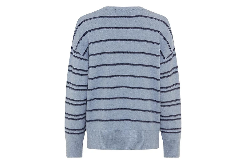 Olsen Women's Chevron Stripe V-Neck Sweater