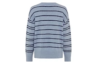 Olsen Women's Chevron Stripe V-Neck Sweater