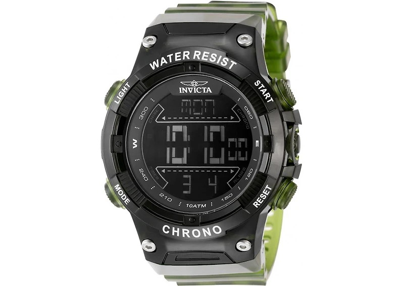 Invicta Men's 49049 Invicta Racing Digital Gmt/Alarm Black Dial Watch