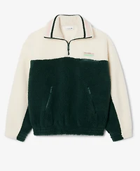 Lacoste Usa Women's Oversized Colorblock Half Zip Jacket