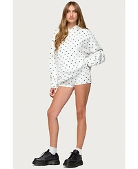 Edikted Women's Chelsie Polka Dot Hoodie