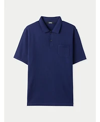 Gobi Cashmere Men's Cotton Silk Cashmere Blend Polo Shirt