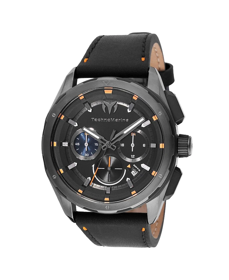 Technomarine Men's Tm-318087 Ocean Quartz Black Dial Watch