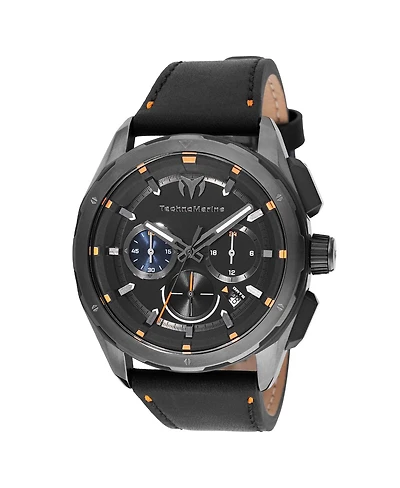 Technomarine Men's Tm-318087 Ocean Quartz Black Dial Watch