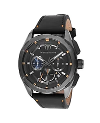 Technomarine Men's Tm-318087 Ocean Quartz Black Dial Watch