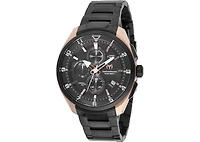 Technomarine Men's Tm-318122 Ocean Quartz Black Dial Watch
